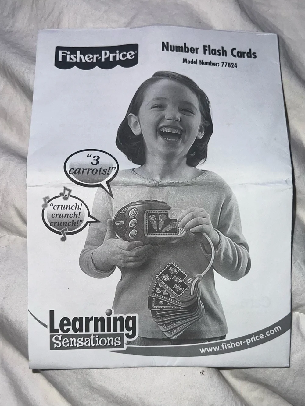 Fisher-Price Learning Sensations Number Flash Cards Model Number 77824